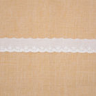 2.5cmポリエステル綿の刺繍は衣服のための生地をひもで締める