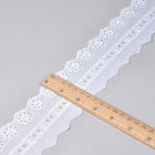 上の衣服のための白いギピールレース6.5cmの刺繍のレースのトリム