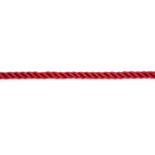 赤い6mm歪んだマクラメのコード ロープのあたりの8mm