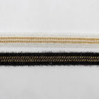 家の織物   金属フリンジ2cmのかぎ針編みのレースのリボン
