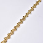 20KJ68 1.5cmの金属かぎ針編みの飾りひものブレードのトリム